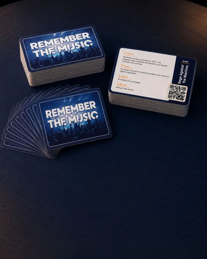 350 music trivia cards