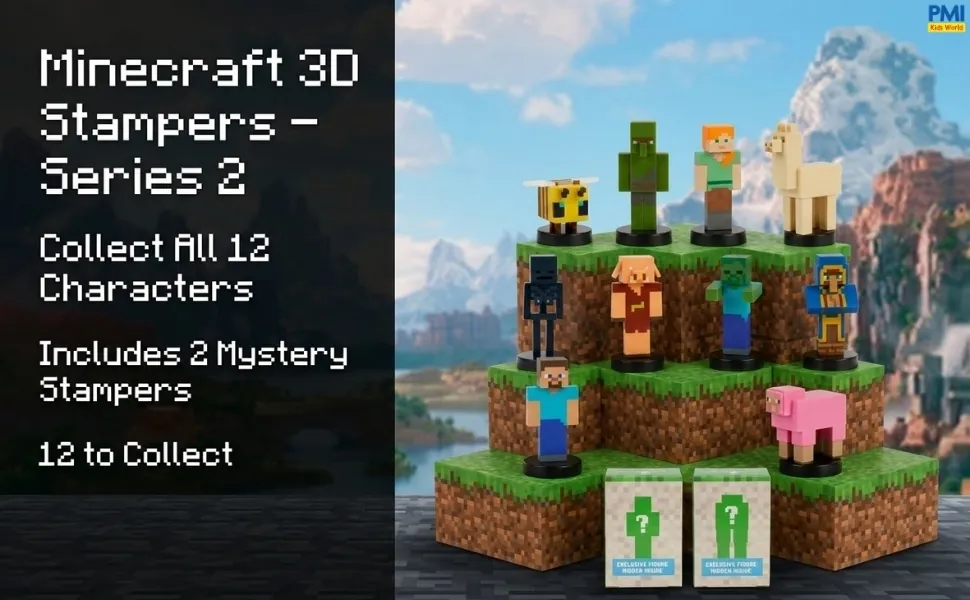 Minecraft 3D Stampers Series 2 – 8-Pack Deluxe Box