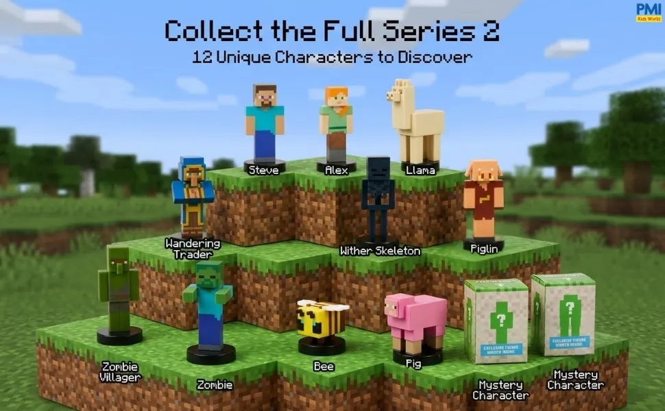 Minecraft 3D Stampers Series 2 – 8-Pack Deluxe Box