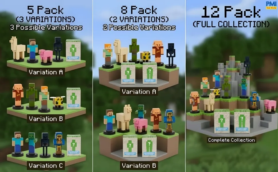 Minecraft 3D Stampers Series 2 – 8-Pack Deluxe Box