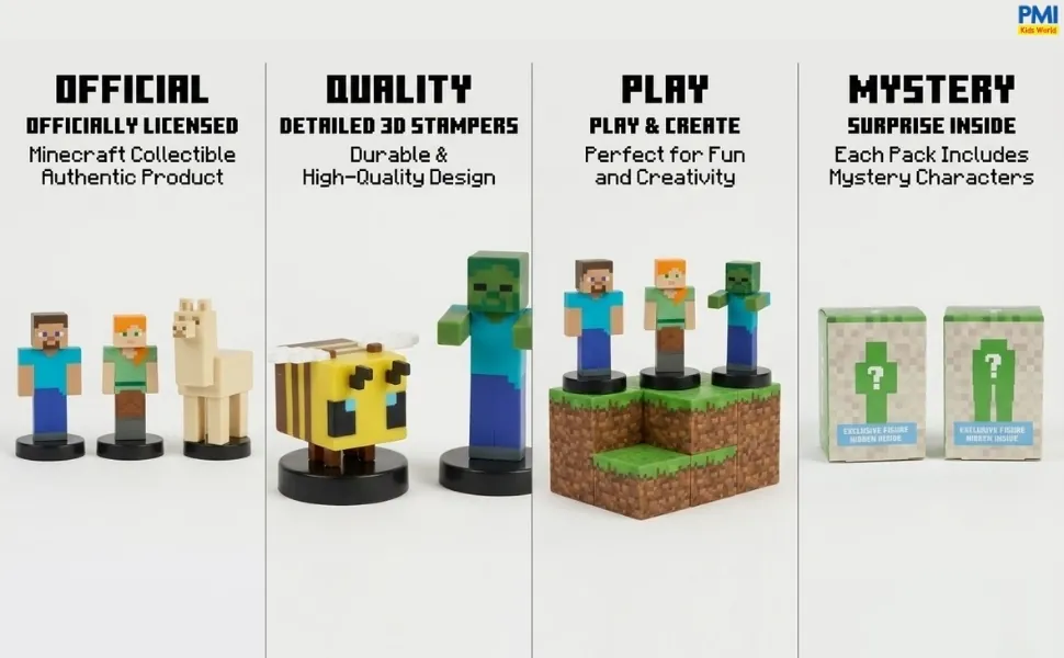 Minecraft 3D Stampers Series 2 – 8-Pack Deluxe Box
