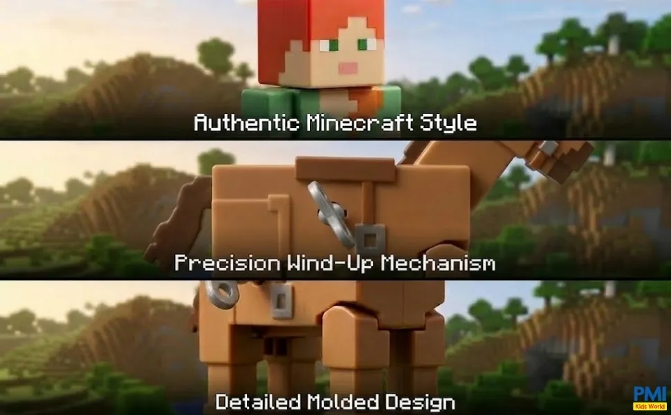 Minecraft Wind-Up Toy – 2-Pack – Alex & Horse