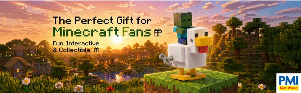 Minecraft Wind-Up Toy – 2-Pack – Zombie & Chicken