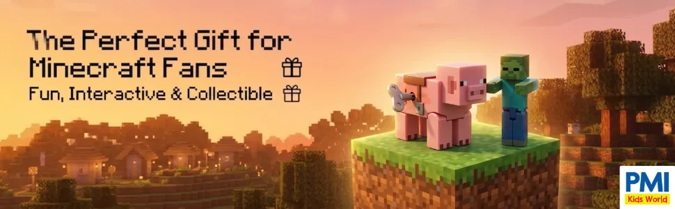 Minecraft Wind-Up Toy – 2-Pack – Zombie & Pig