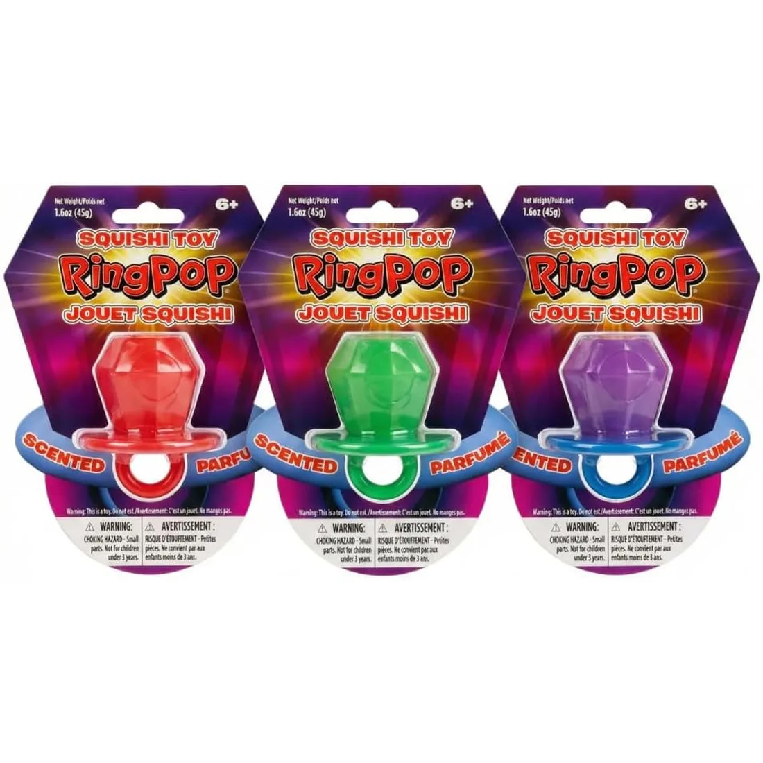 Ring Pop Scented Squishy Toys – 3-Pack