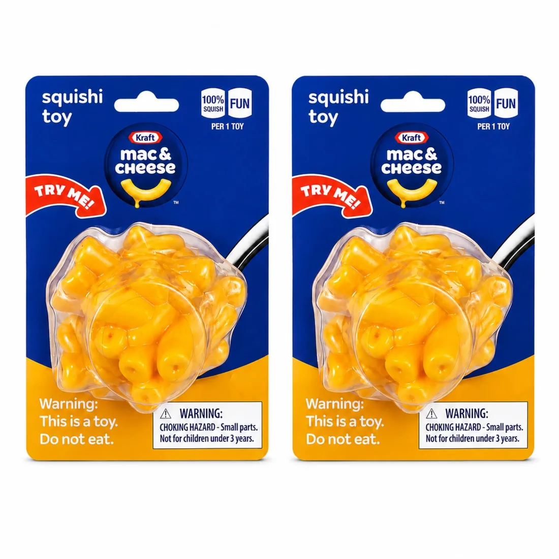 Kraft Mac & Cheese Scented Squishy Toy – 2-Pack